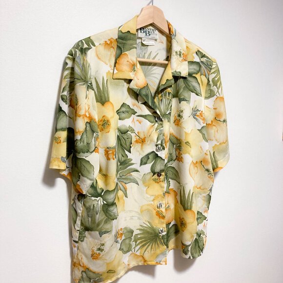 Vintage floral button down shirt - Picture 11 of 13